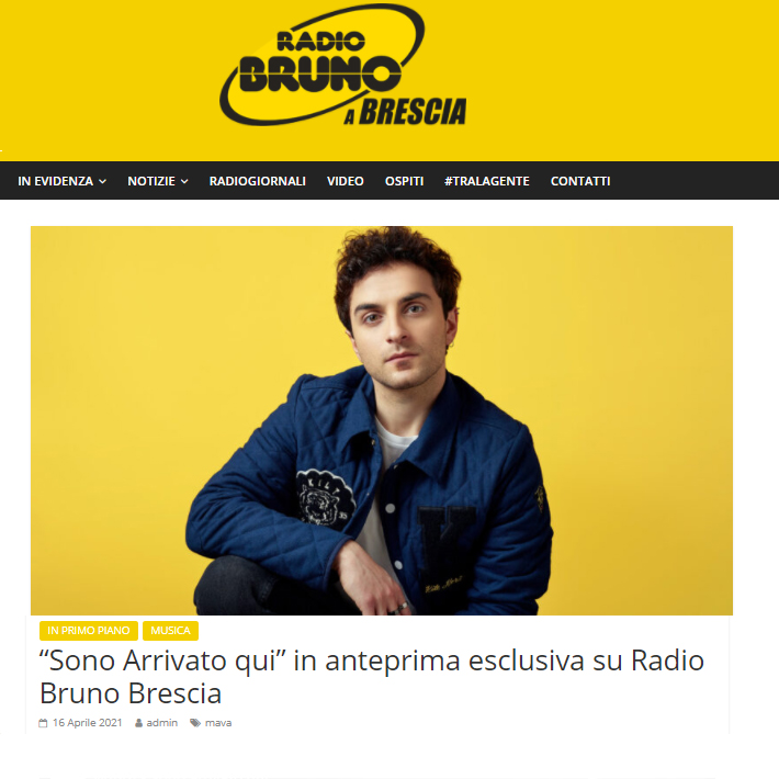 MAVA su Radio Bruno Brescia Anteprima esclusiva video del 16 Aprile 2021